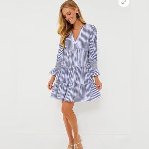 Striped Cotton Poplin Kenzo Dress - Sz L